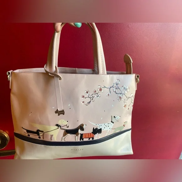 Dog lovers Radley & Friends Sunday Stroll very sought after satchel crossbody - Picture 1 of 13